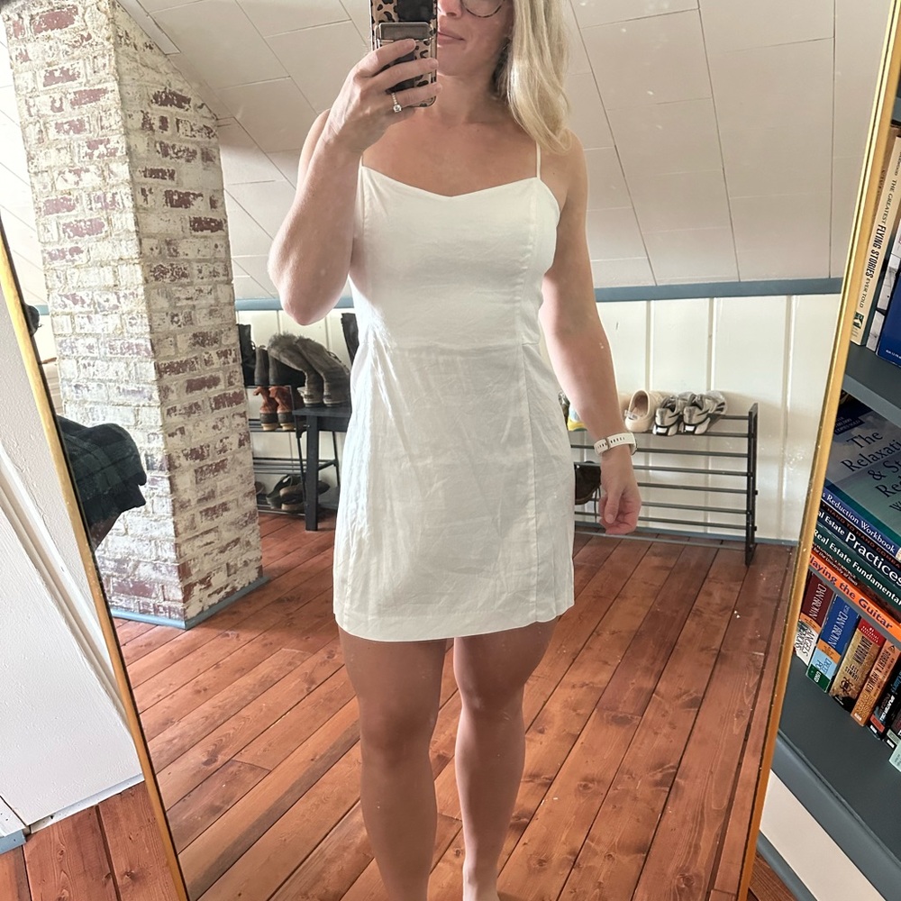 White Spaghetti Strap Dress